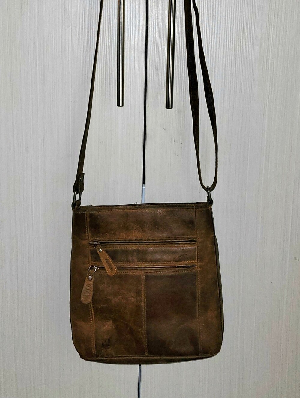 Brown Leather Crossbody Bag